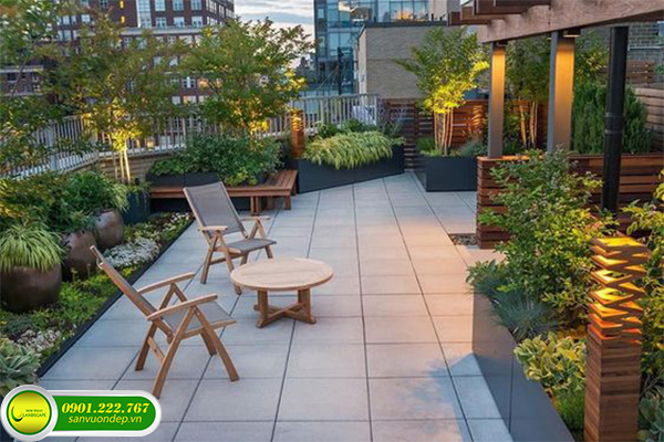 LÀM VƯỜN TRÊN SÂN THƯỢNG