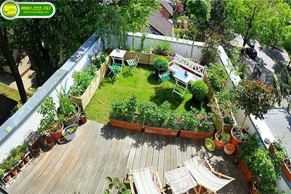 THI CÔNG VƯỜN SÂN THƯỢNG