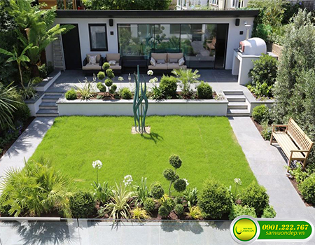THIẾT KẾ SÂN VƯỜN HIỆN ĐẠI